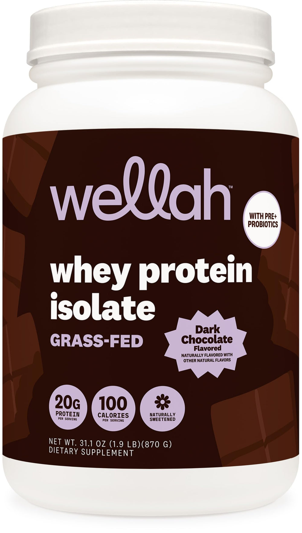 Wellah grass-fed whey protein pour into glass shake for post-workout recovery