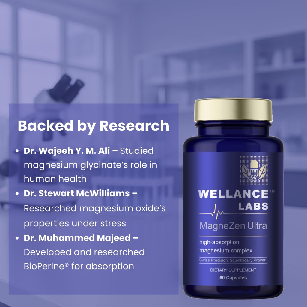 MagneZen Ultra in bottle with hands suggesting a daily stress-relief routine