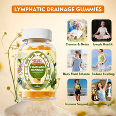 Well&Whole blend of echinacea and dandelion seen beside gummies.