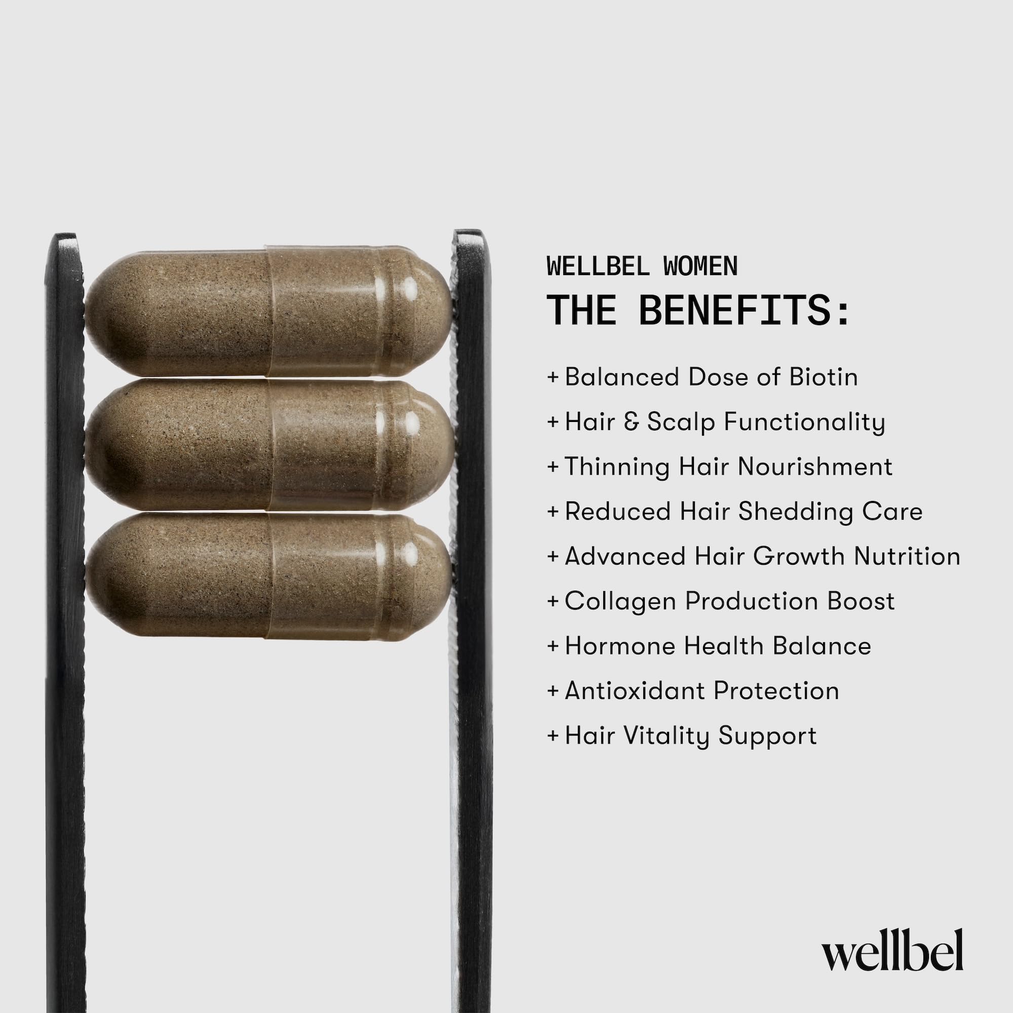 WELLBEL Women Clean daily dose three capsules ready to take