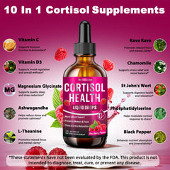 WellBloom cortisol reducer liquid drops close-up highlighting rapid absorption.