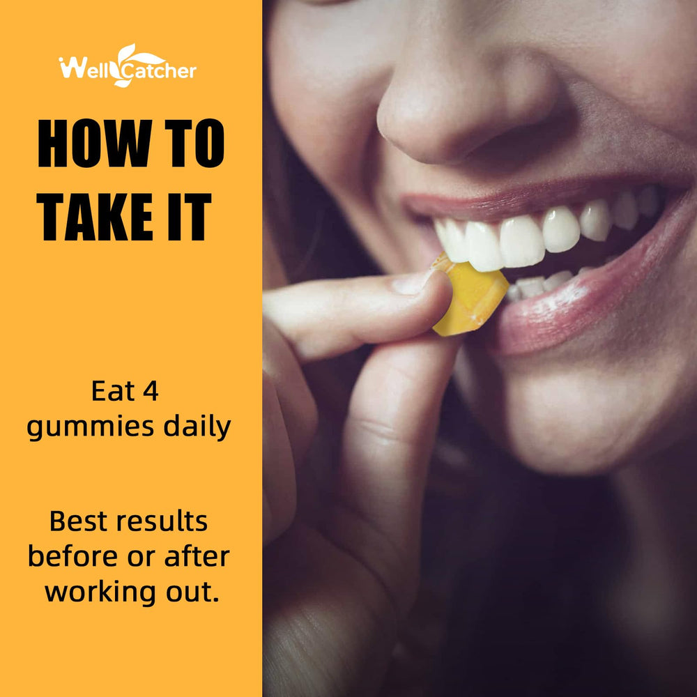 Pack shot of Wellcatcher gummies highlighting easy-to-use chews