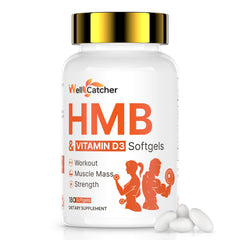 Wellcatcher HMB 1000mg bottle promoting muscle health