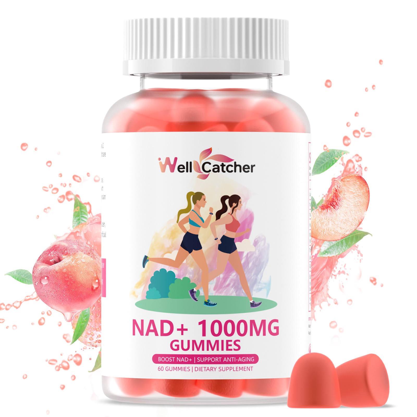 Wellcatcher NAD+ Plus gummies manufactured in a GMP-certified facility