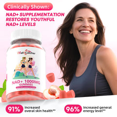 Wellcatcher NAD+ Plus grapeseed extract highlights for absorption and balance