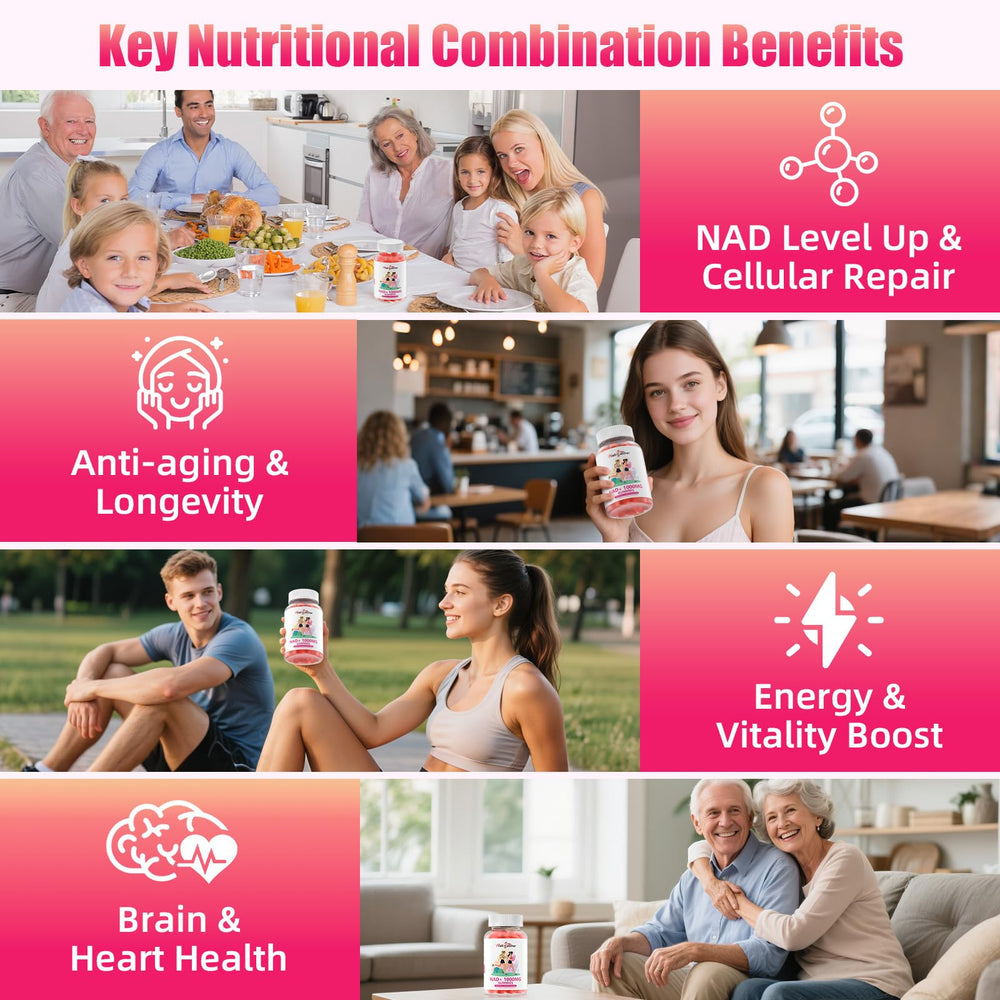 Wellcatcher NAD+ Plus ingredients showing nicotinamide riboside blend for wellness