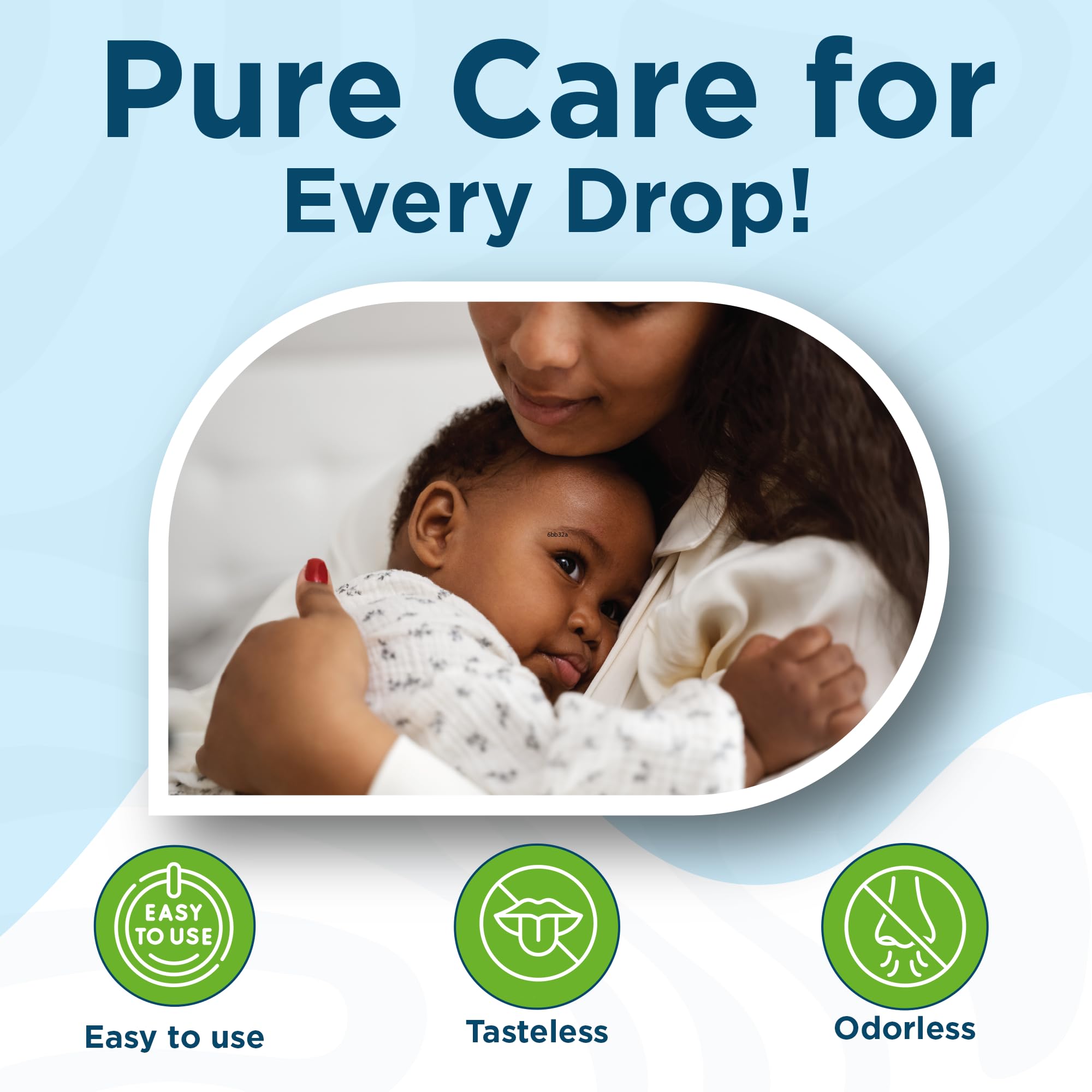 Wellements Organic Baby Probiotic Drops mixed into milk for convenient daily routine