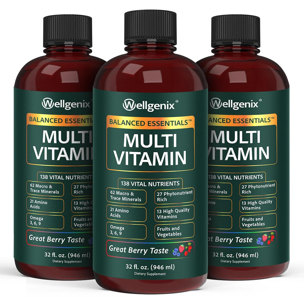 Wellgenix Balanced Essentials Plus bottle front for daily wellness.