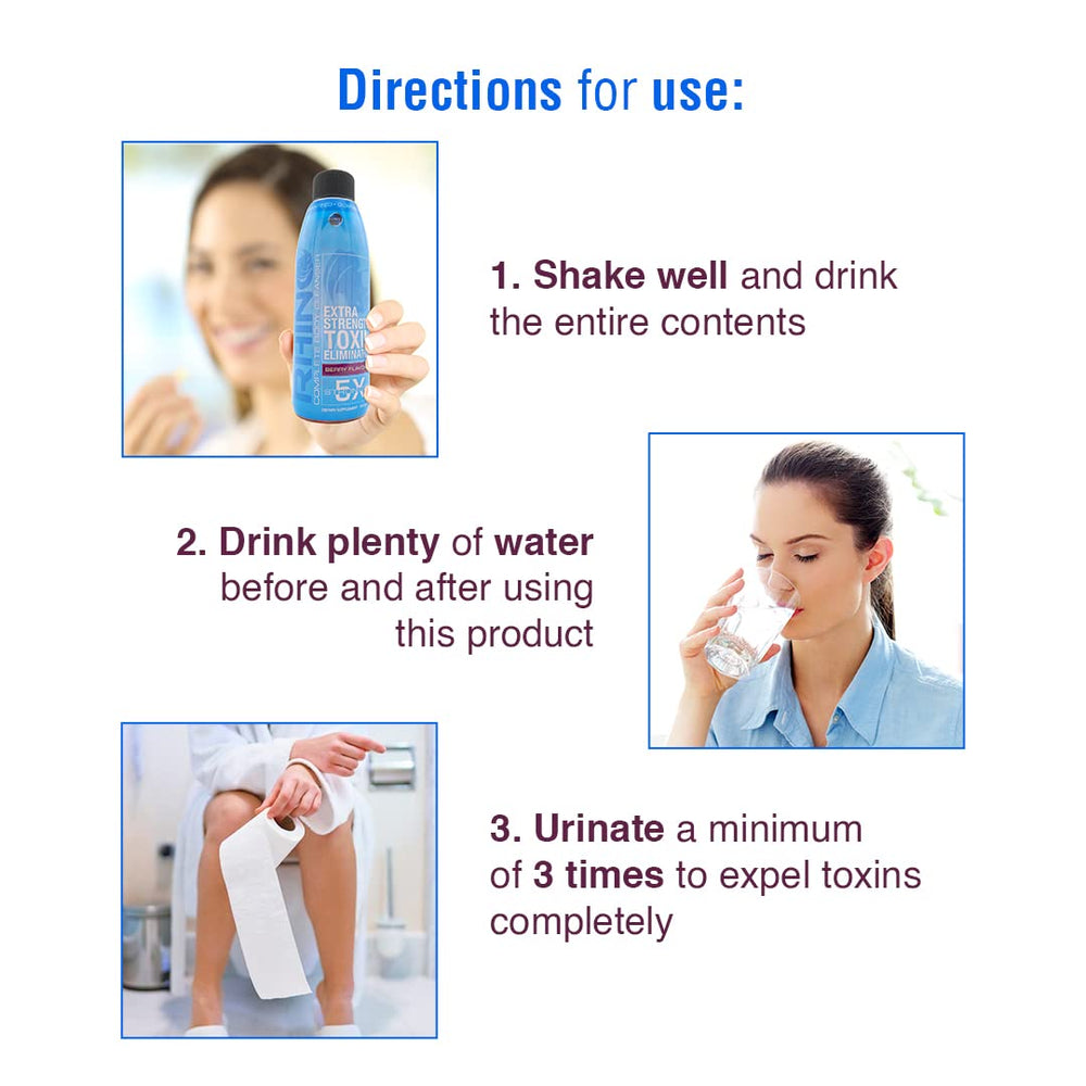 Wellgenix Omni Rhino Detox 8 oz bottle reveals vibrant liquid color.