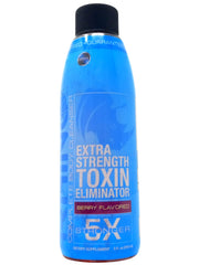 Wellgenix Omni Rhino Detox bottle pour showing fruit punch flavor for a fast cleanse.