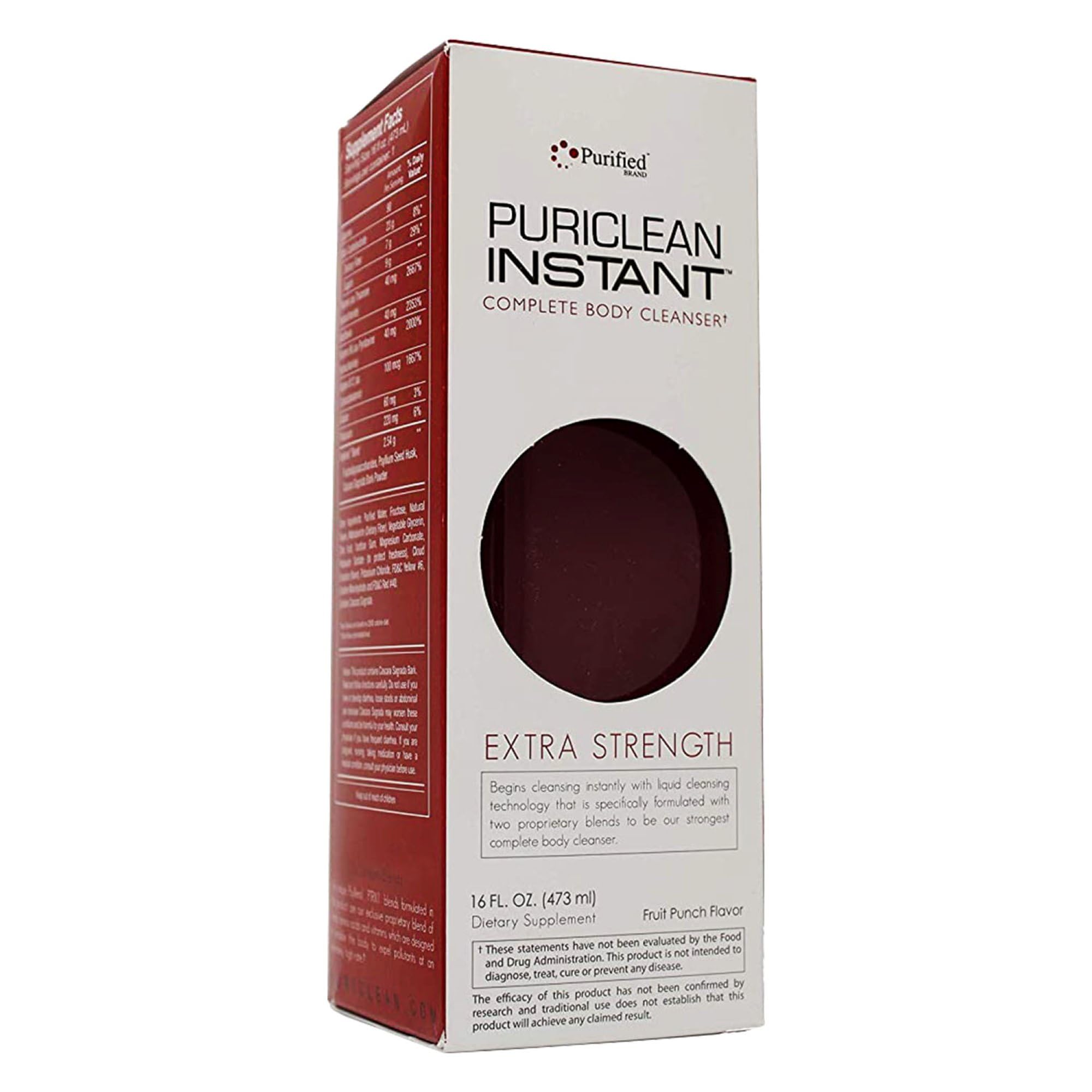 Wellgenix Puriclean bottle front, premium detox drink for a one-hour cleanse.