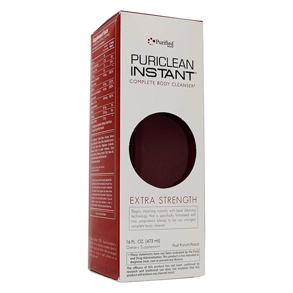Wellgenix Puriclean bottle front, premium detox drink for a one-hour cleanse.