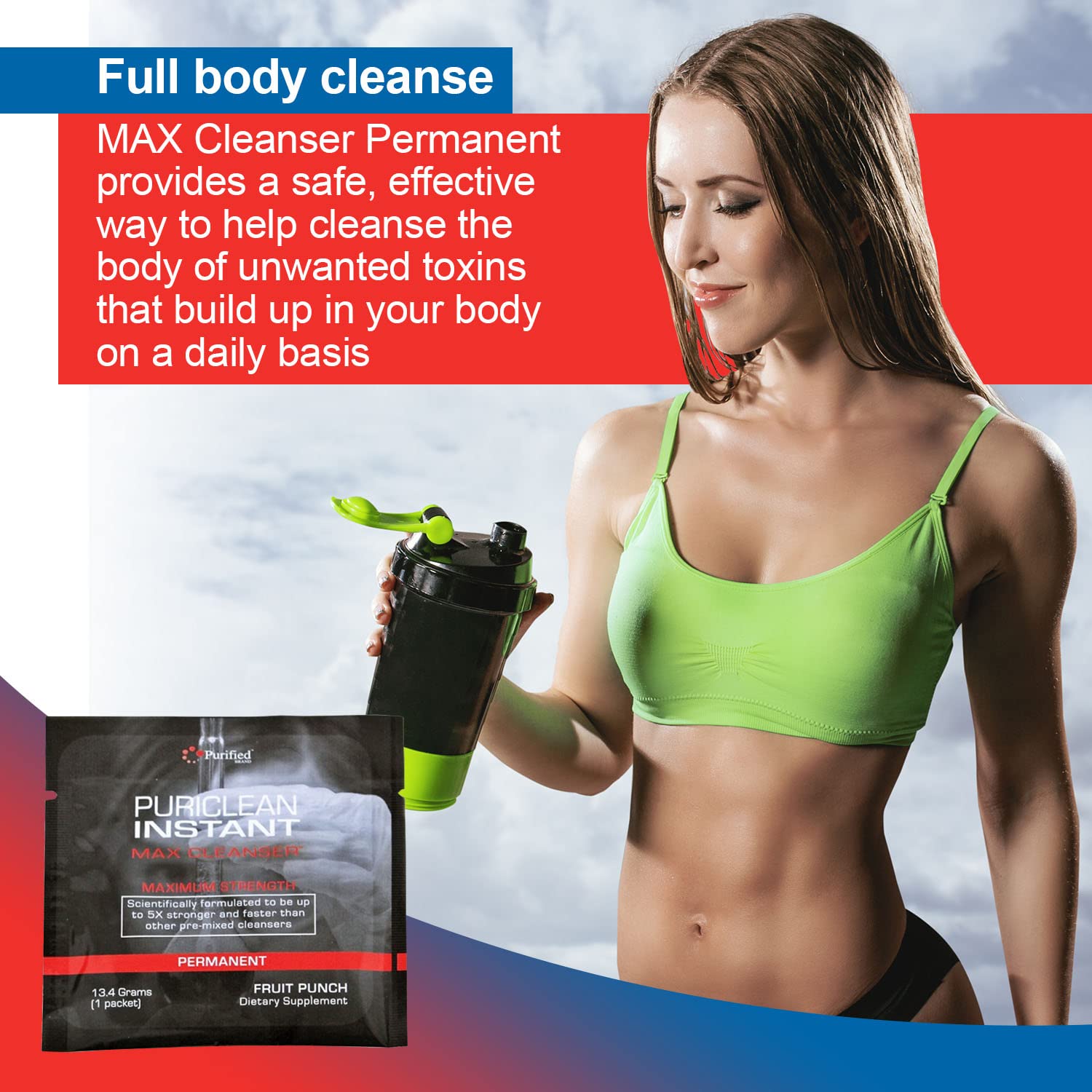 Wellgenix Puriclean kidney cleanse depiction alongside healthy lifestyle tips.