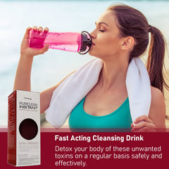 Wellgenix Puriclean label closeup, herbal blend with detox potential.