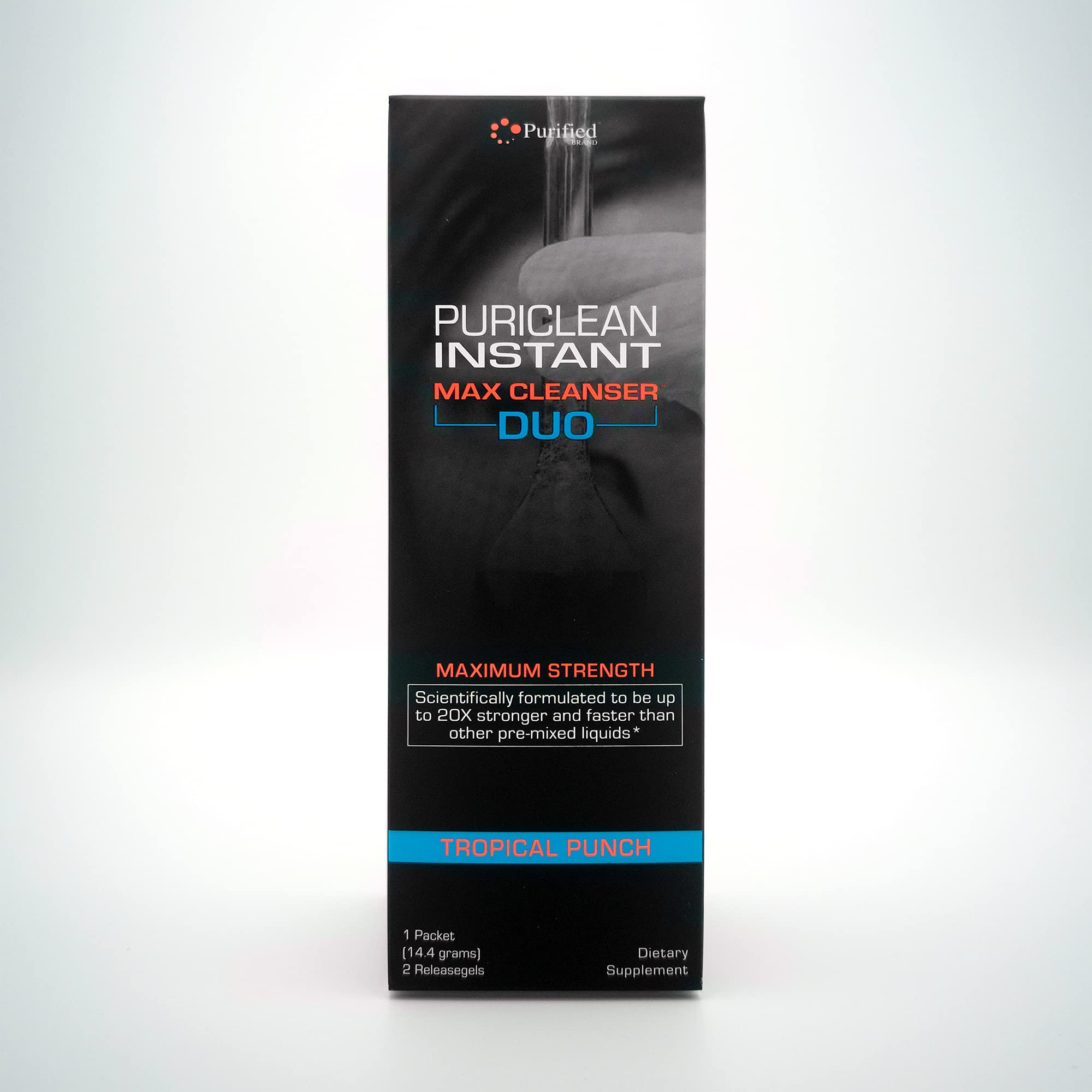 Wellgenix Puriclean softgels release close-up showing quick-acting detox support