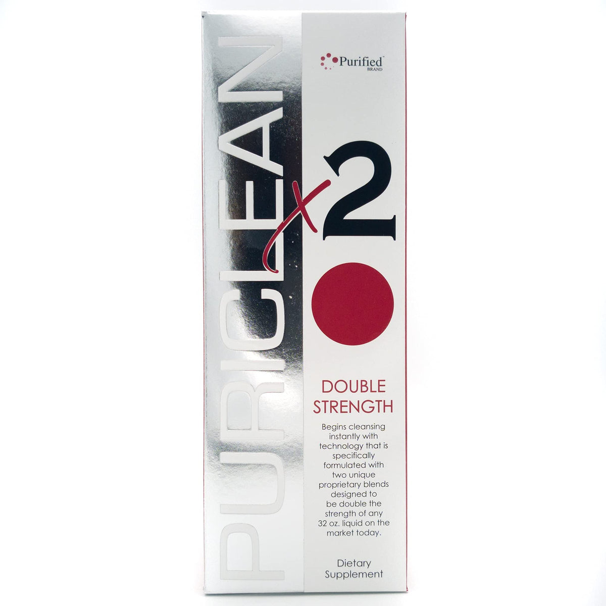 Wellgenix Puriclean X2 bottle pour shows quick all-day detox preparation