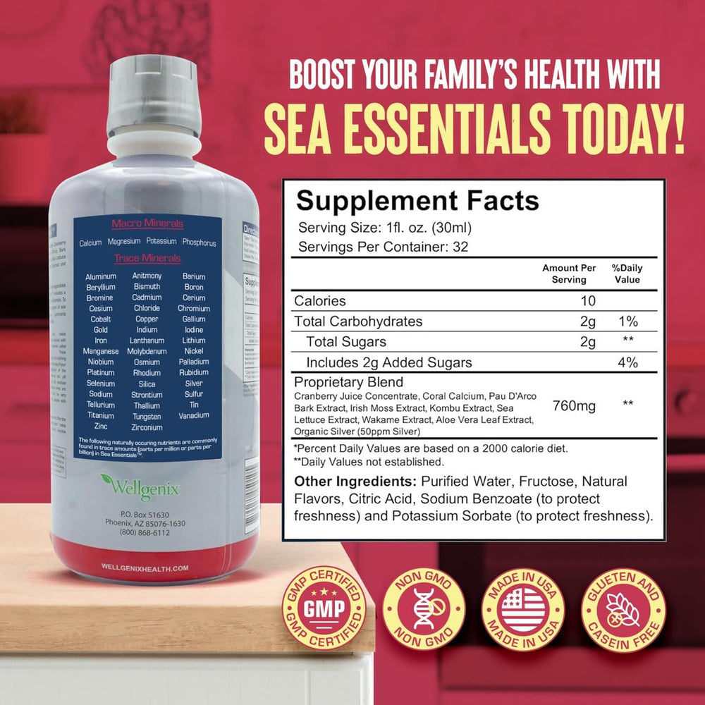 Wellgenix Sea Essentials sea berry flavor closeup for enjoyable daily use.