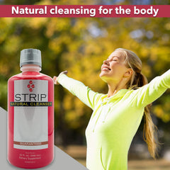 Back view of Wellgenix Strip NC bottle highlighting packaging and ingredients for a thorough cleanse