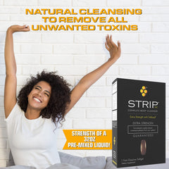 Wellgenix Strip NC Softgel packaging highlights simple, user-friendly detox solution.