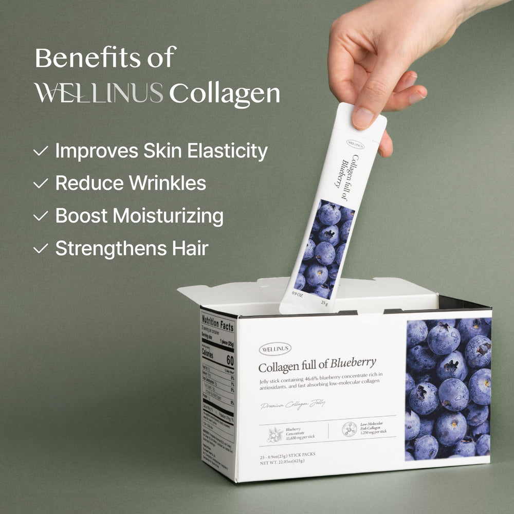 Wellinus collagen jelly travel pack ready to take on trips