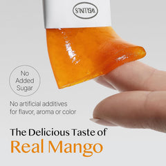 Opened jelly stick ready to squeeze convenient daily collagen snack