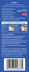 Wellkid Calcium Liquid dropper ready for easy dosing in kids.