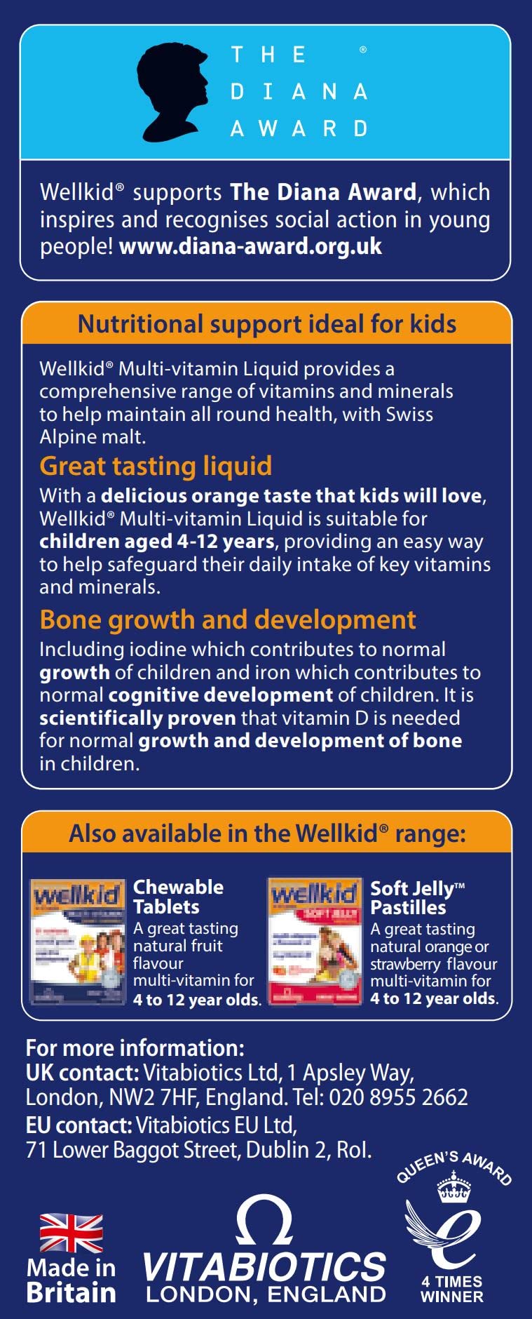 Wellkid Multi-Vitamin Liquid packaging on a shelf