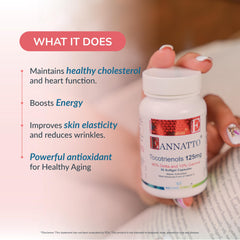 Label indicating GMP certification and third-party testing for WELLNESS EXTRACT tocotrienols.