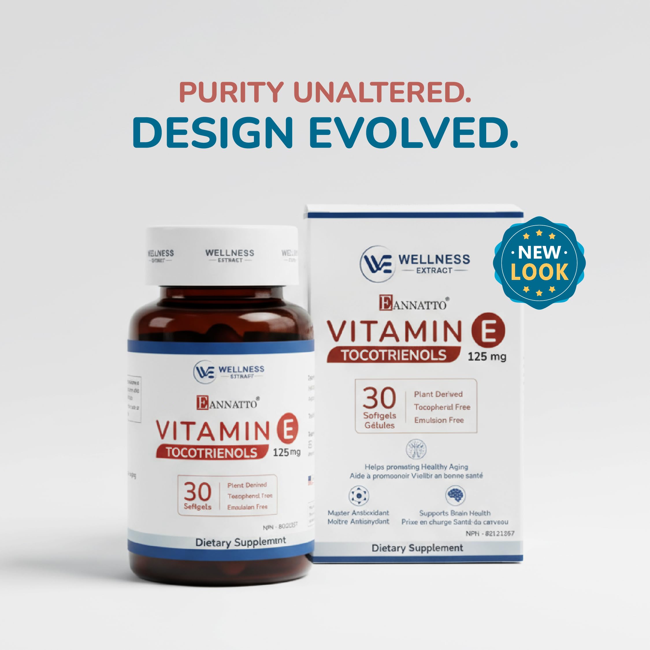 WELLNESS EXTRACT tocotrienols softgels promote easy absorption.