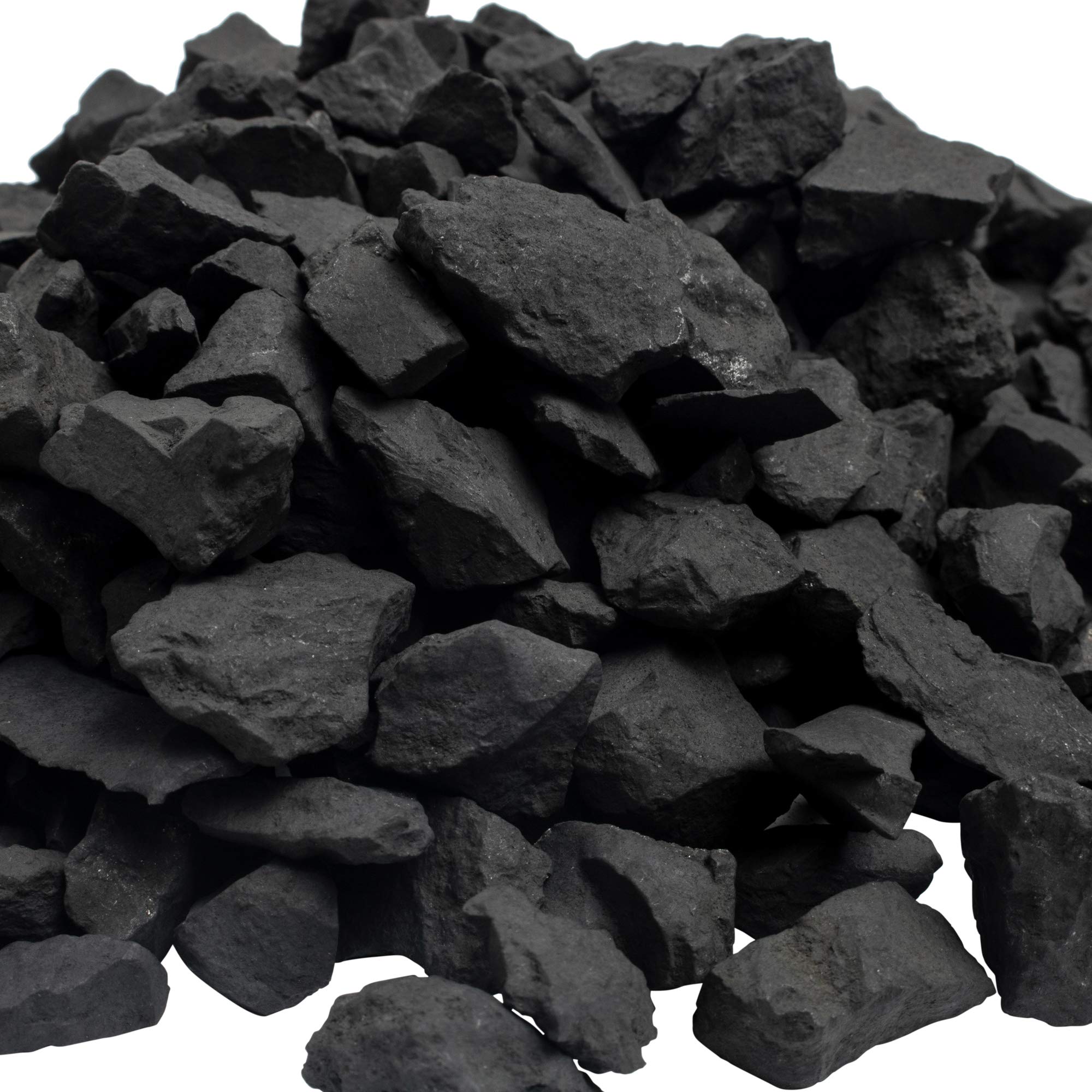 Raw natural shungite stones highlighting earthy appearance for versatile home use