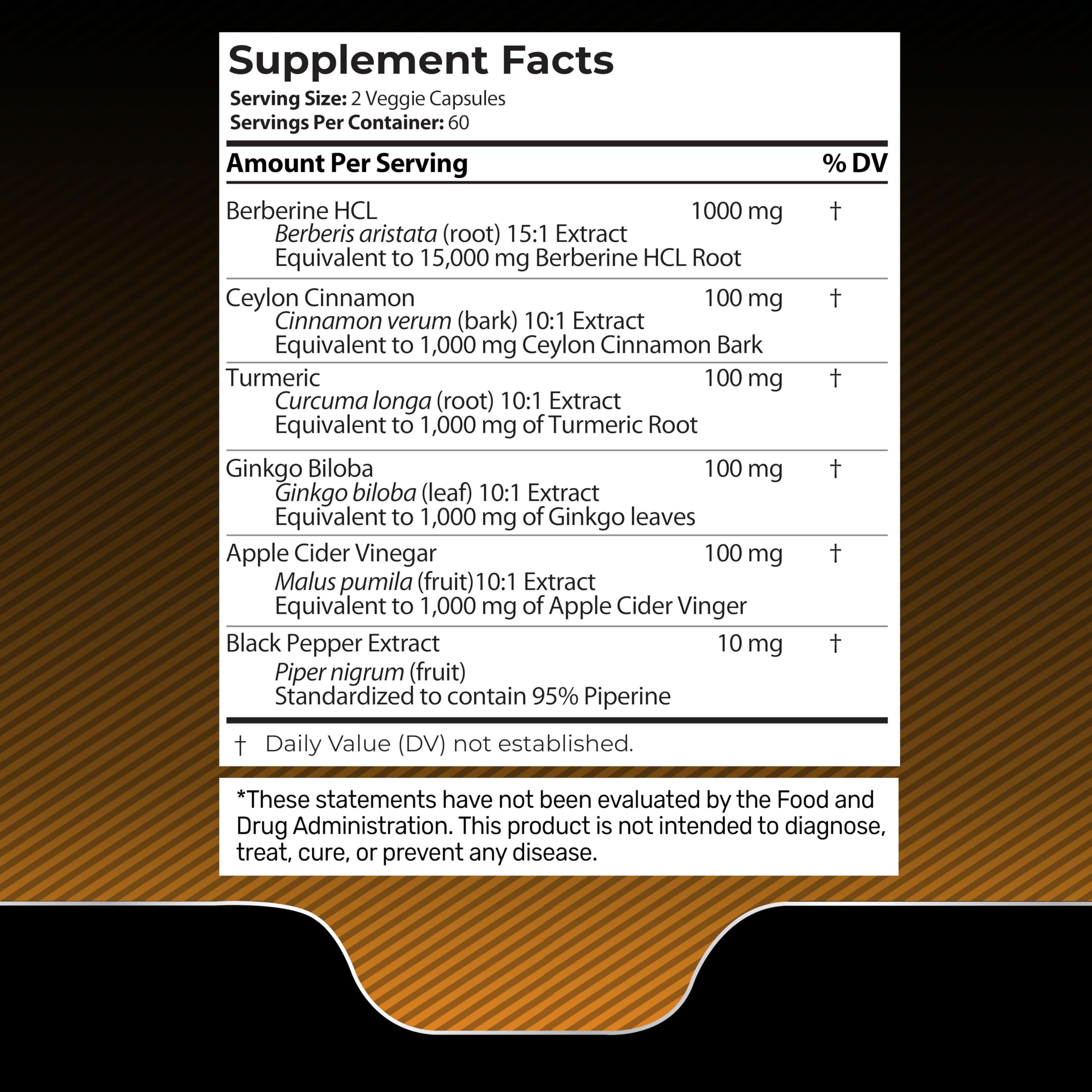 WELLNESS LABSRX Berberine bottle label highlighting ingredients and quality