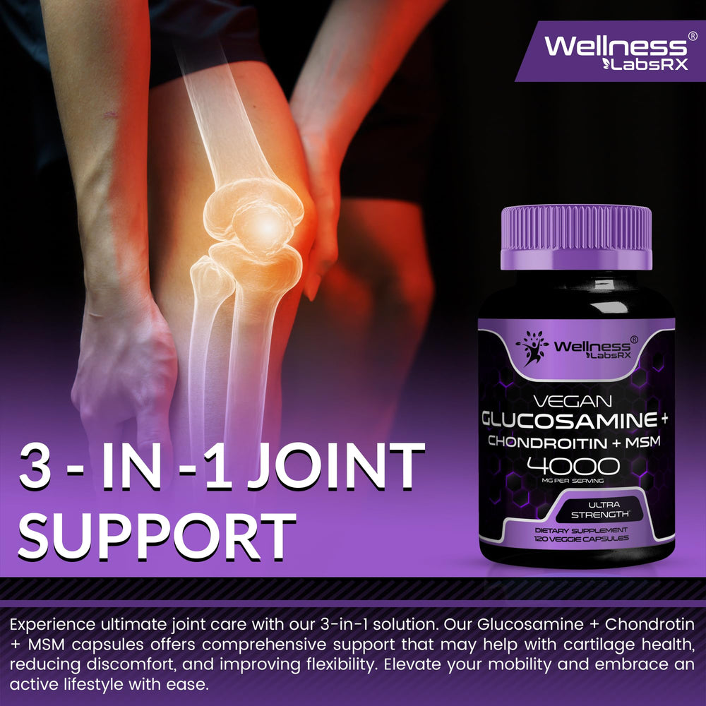 WELLNESS LABSRX back-label with dosage instructions.