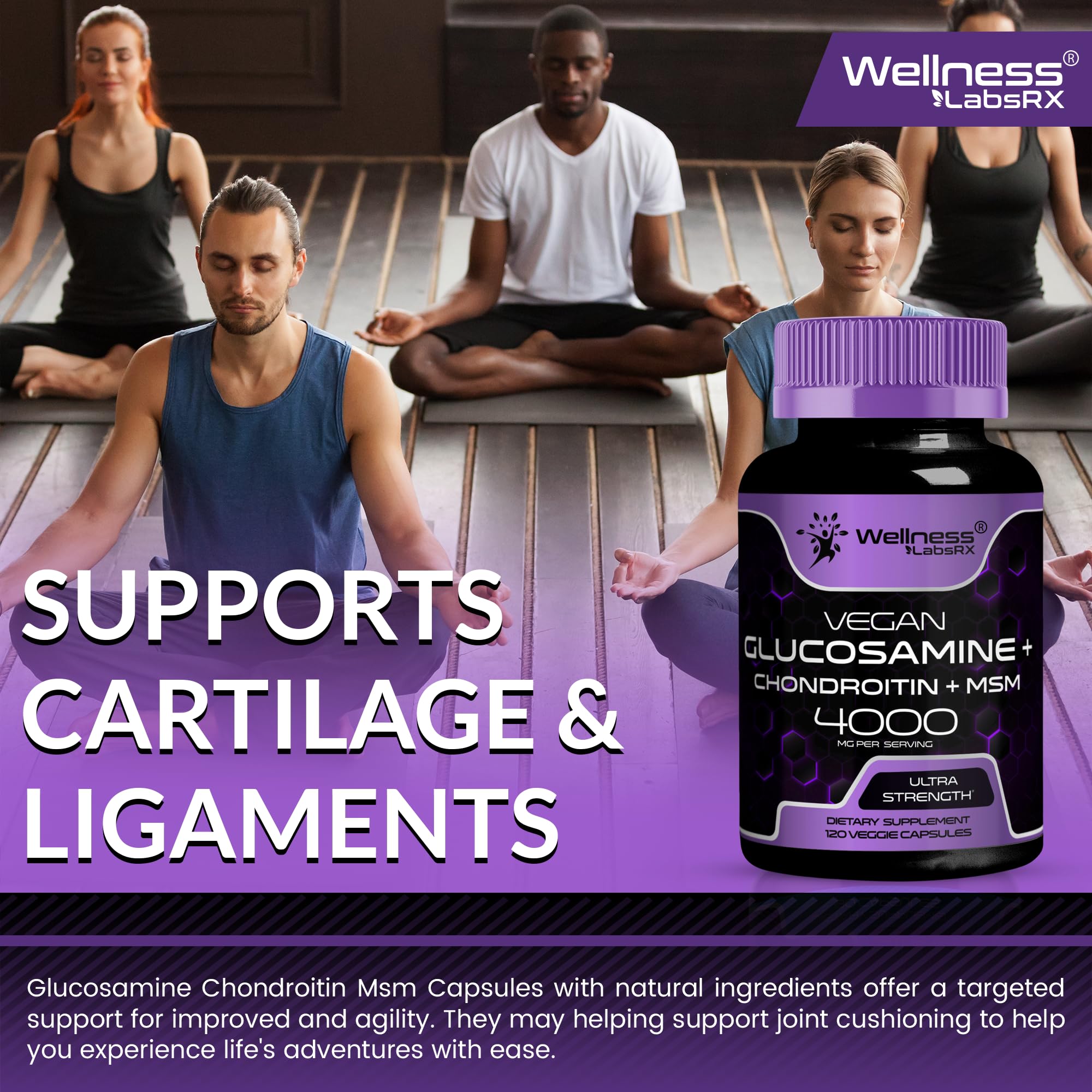 WELLNESS LABSRX capsules in dish for quick daily routine.