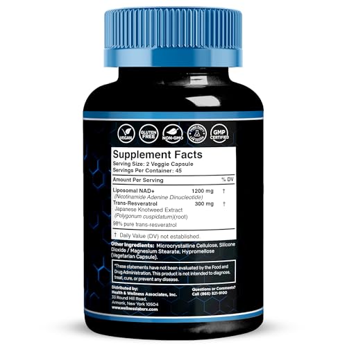 Wellness LabsRx NAD+ capsules close-up highlighting liposomal delivery for absorption