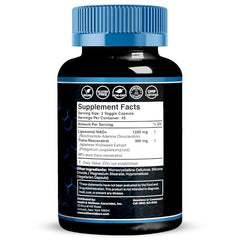 Wellness LabsRx NAD+ capsules close-up highlighting liposomal delivery for absorption