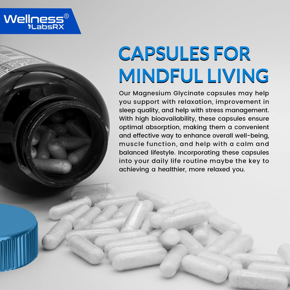 Wellness LabsRx magnesium glycinate dosage spoon ready for easy measuring.