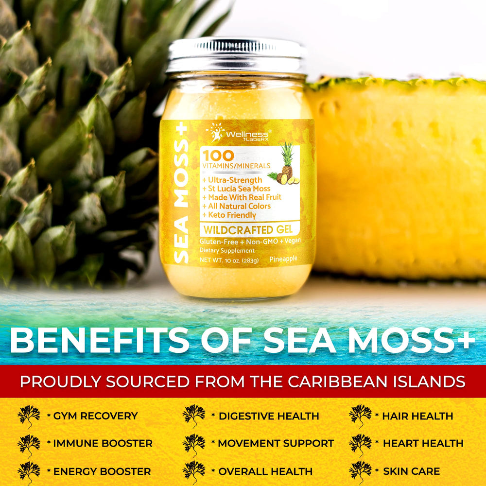 WELLNESS LABSRX pineapple-flavor gel swirl showcasing taste and easy incorporation.