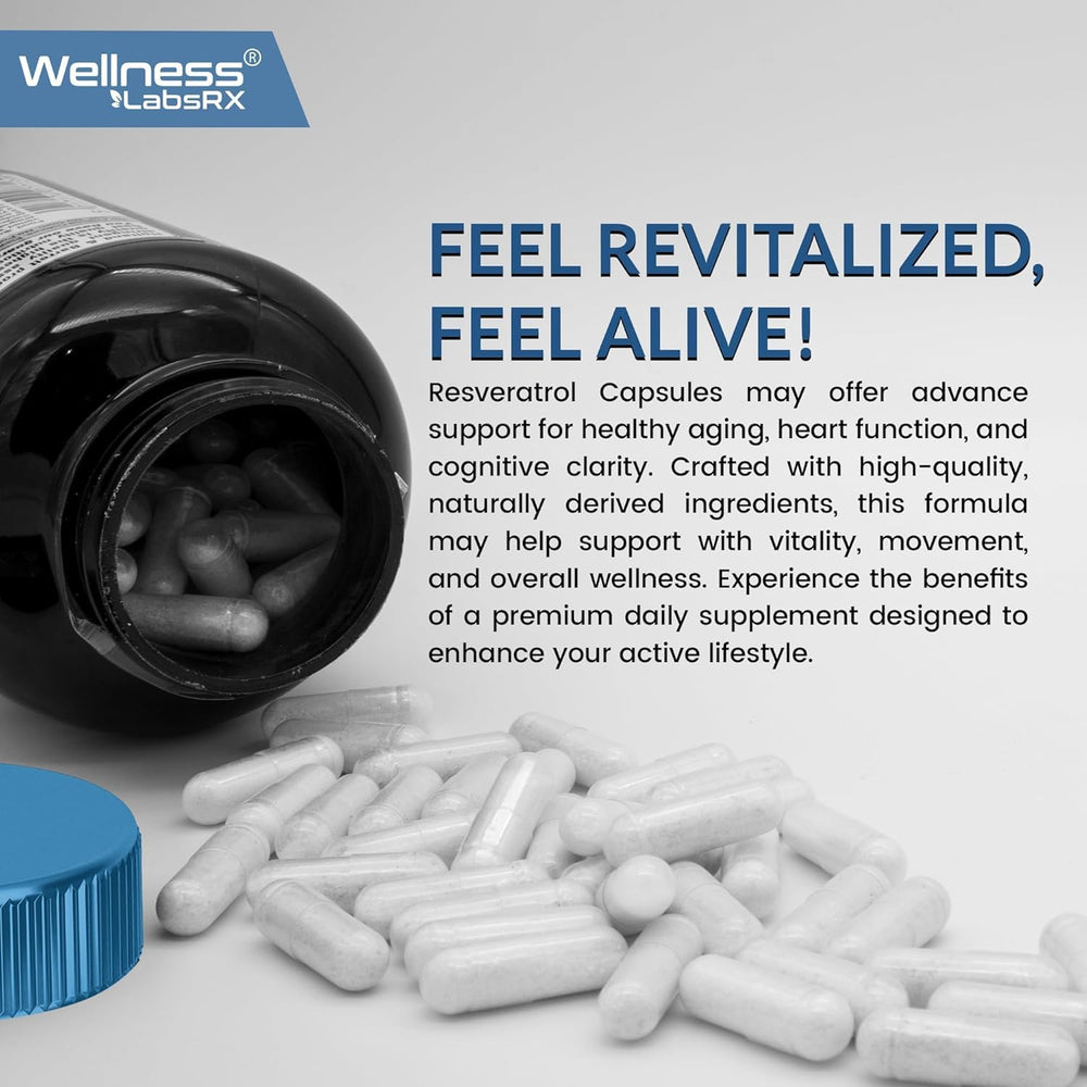 WELLNESS LABSRX Resveratrol two-bottle pack shown for convenient value