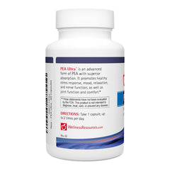 Wellness Resources Pea Ultra capsules closeup highlighting easy-to-swallow supplement