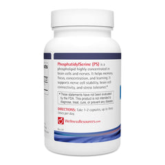 Wellness Resources PhosphatidylSerine capsules for easy daily use.
