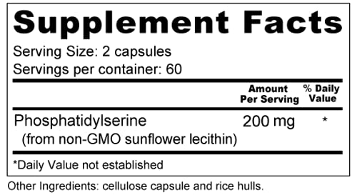Wellness Resources PhosphatidylSerine bottle stamped made in USA for quality.