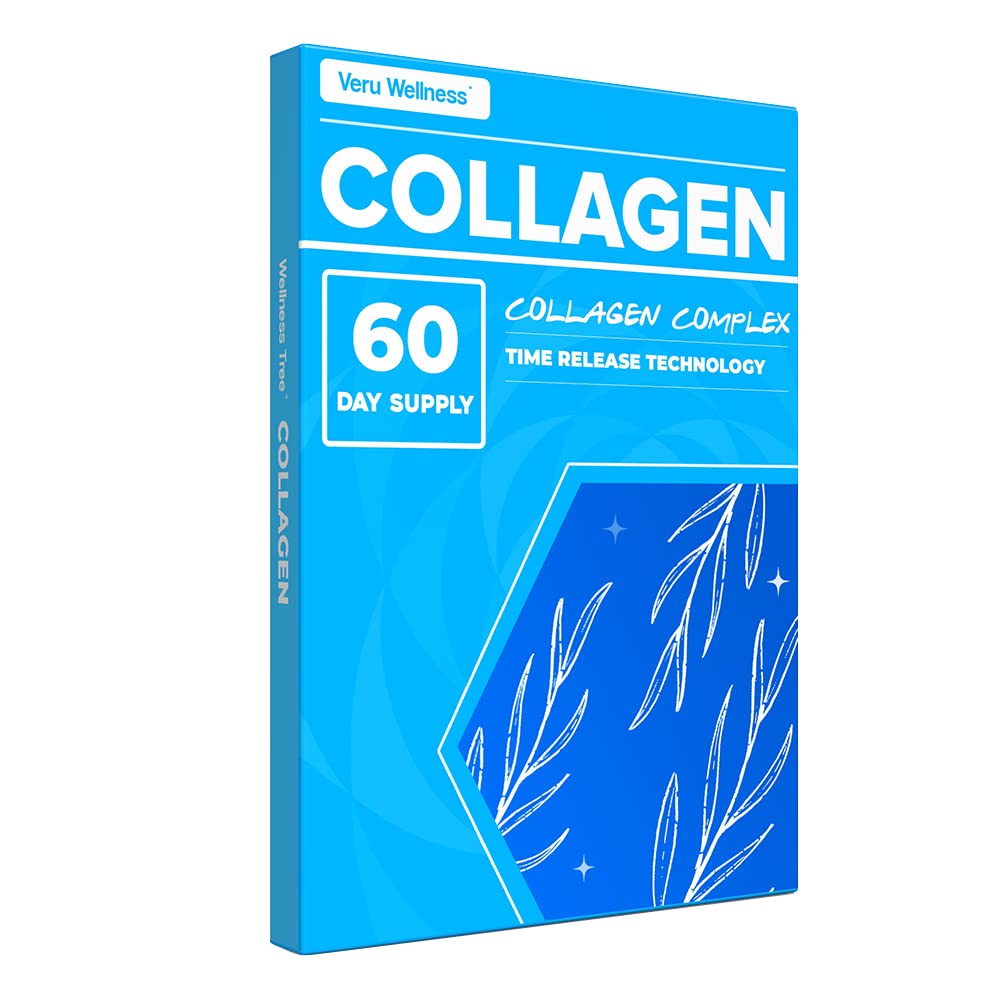 Wellness Tree Veru Patch front view, 60-day collagen booster for skin and nails.