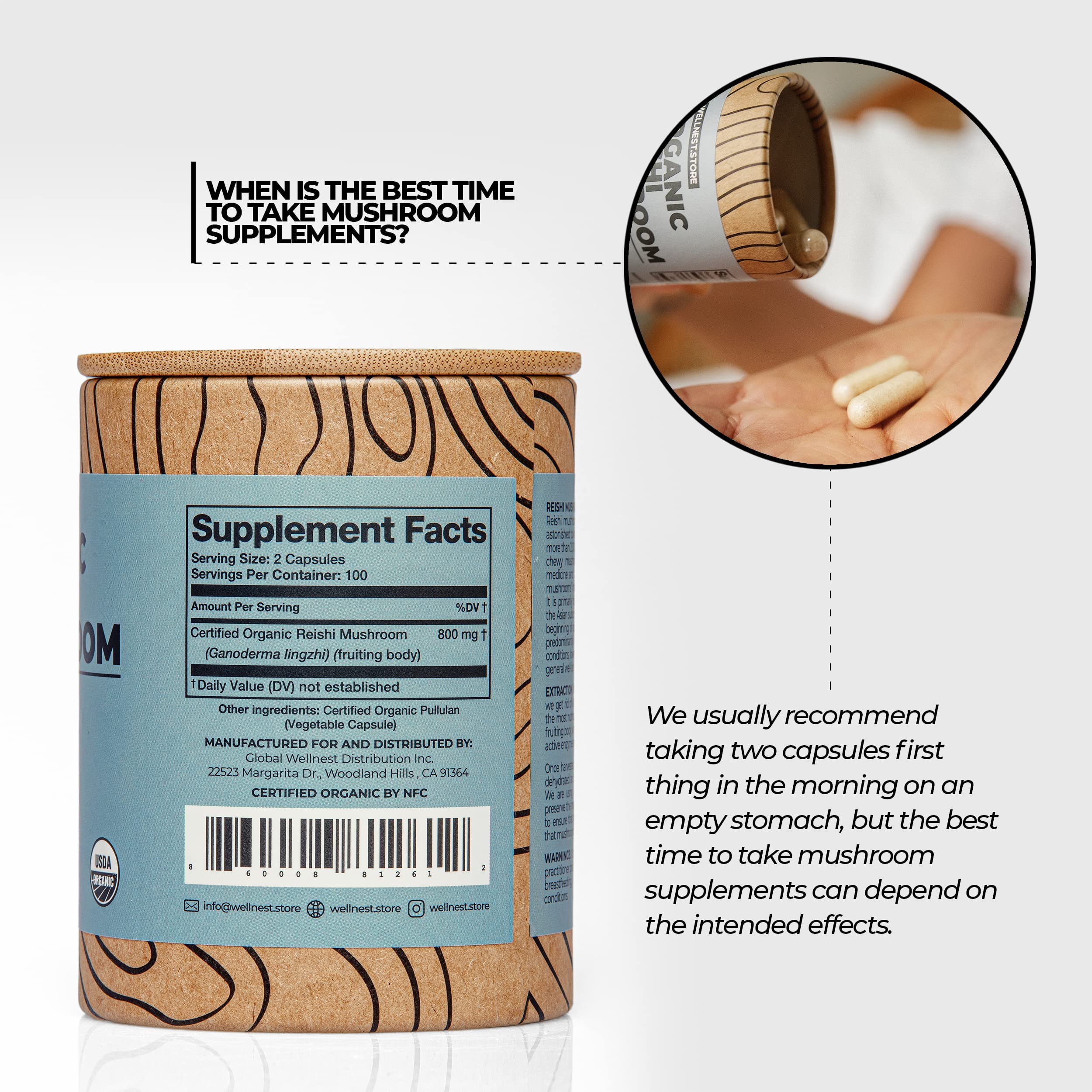 Wellnest.Store Reishi GMP certificate indicates rigorous quality controls