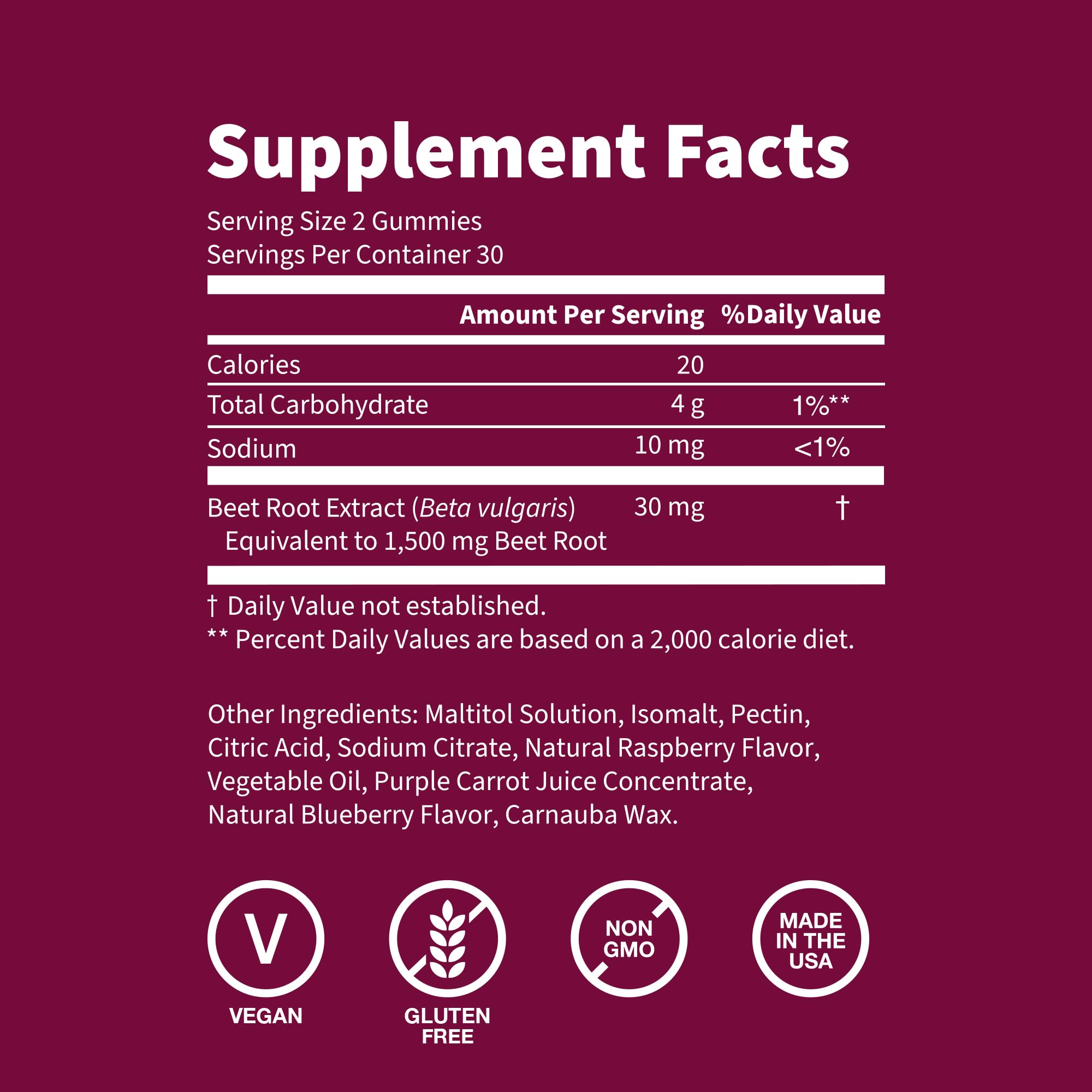 Sugar-free badge on WellPath Beet Root Gummies packaging