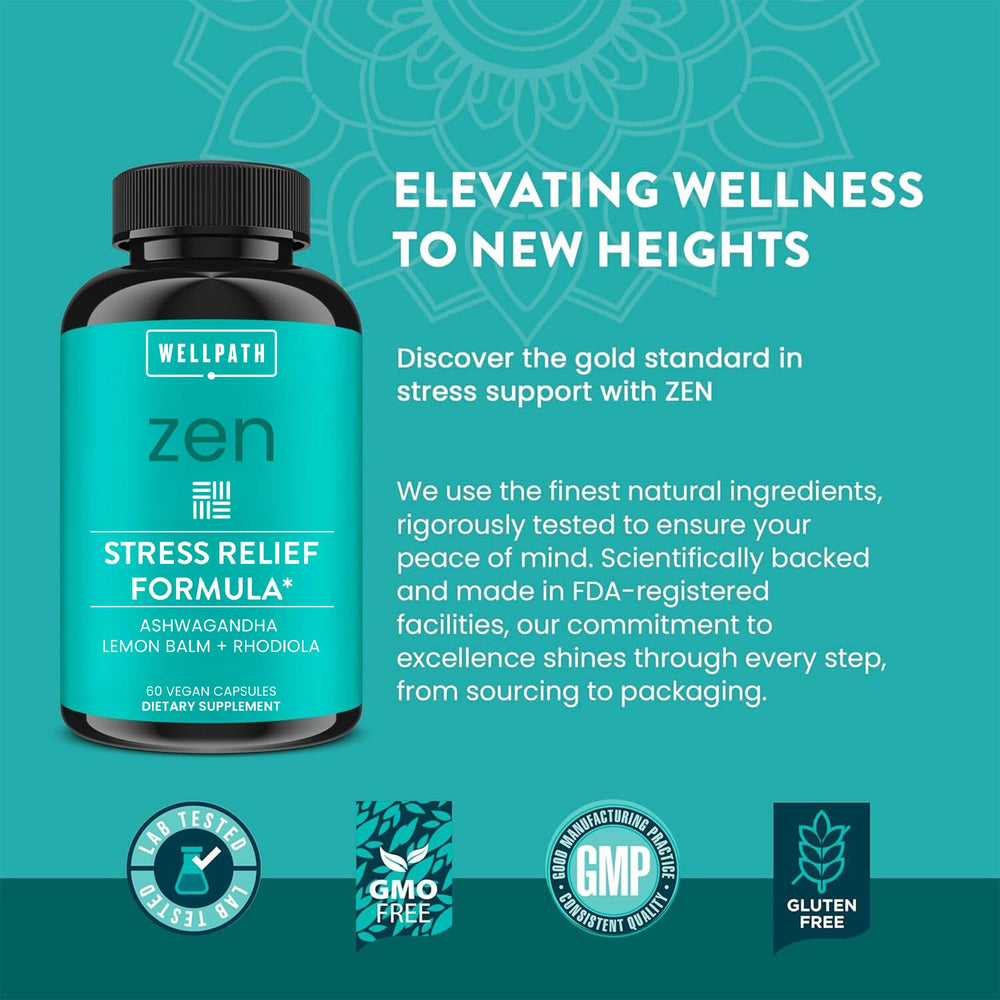 Morning routine with Zen capsules for daytime balance.