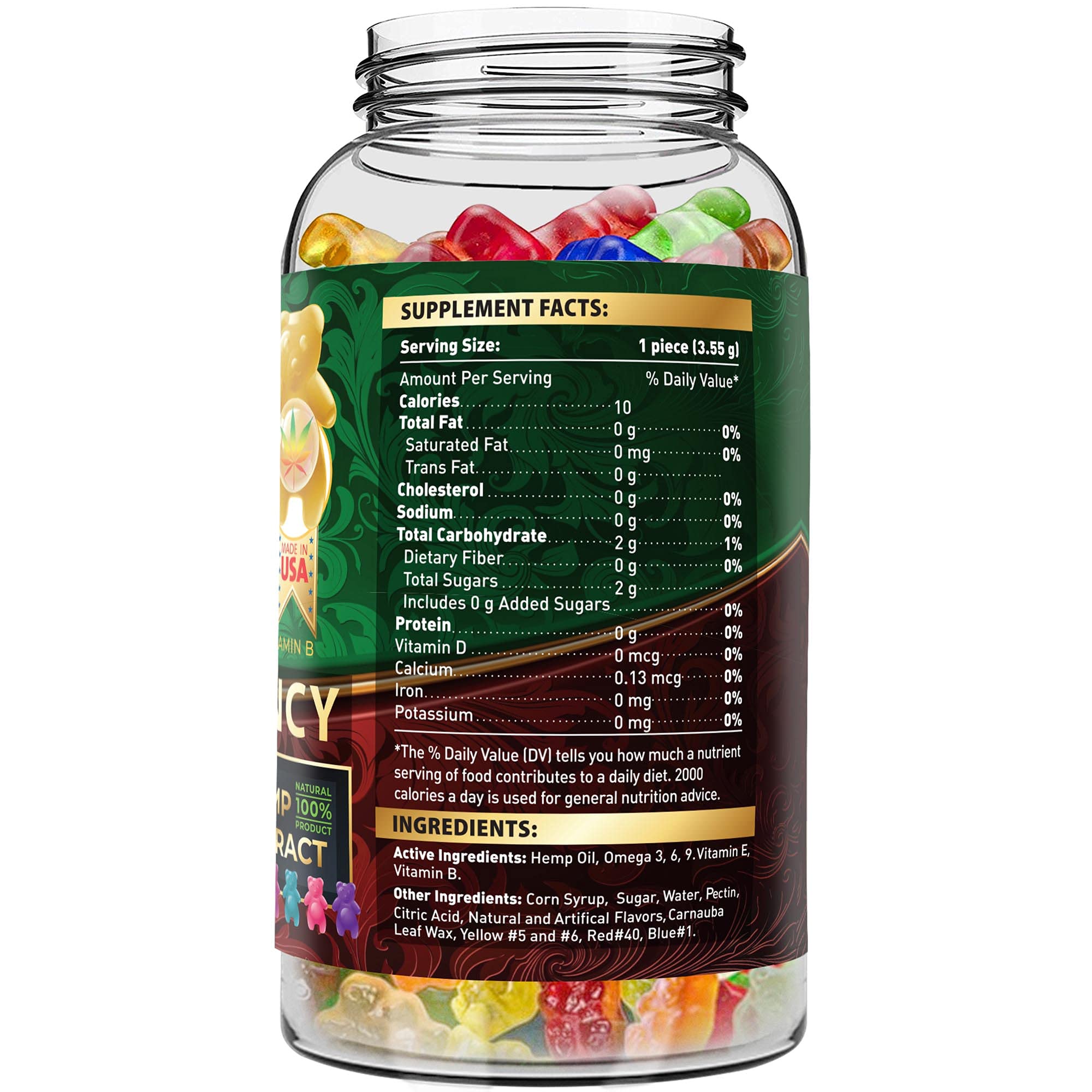 Close-up of WELLUTION gummies showing vibrant flavors and chewy texture for quick use