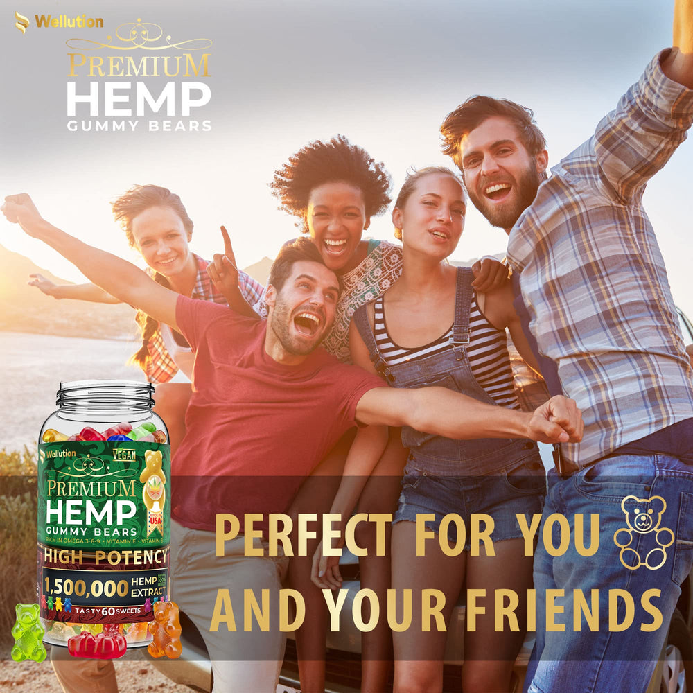 Gluten-free 60-count WELLUTION gummies ideal for busy days