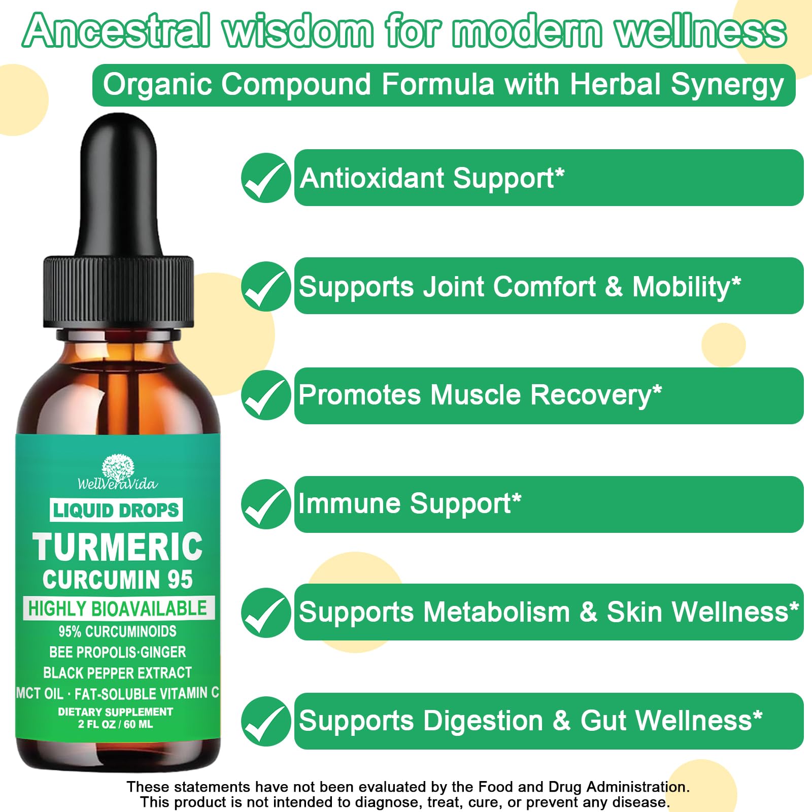 WellVeraVida drops poured into tea to enhance daily wellness