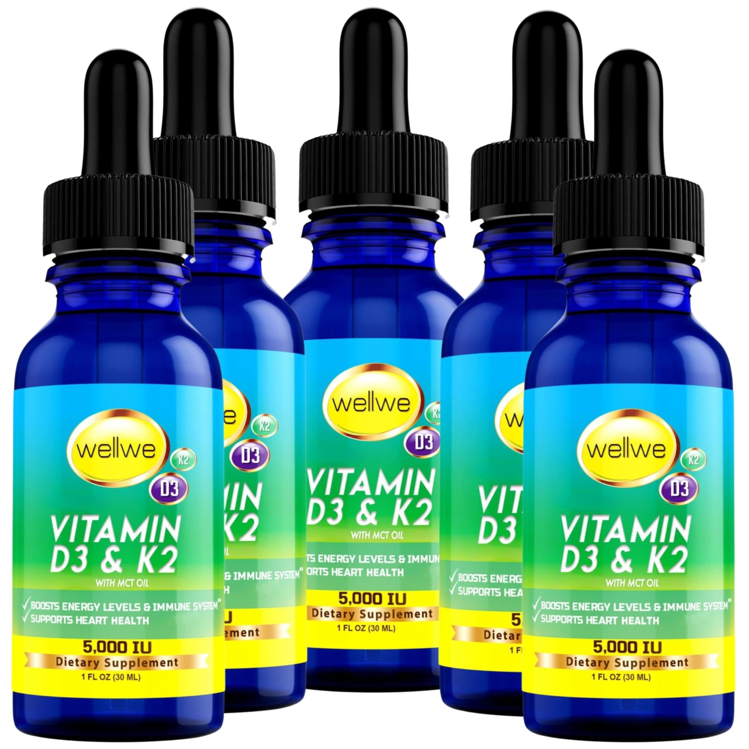 Wellwe D3 K2 drops bottle for easy daily dosing