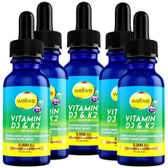 Wellwe D3 K2 drops bottle for easy daily dosing